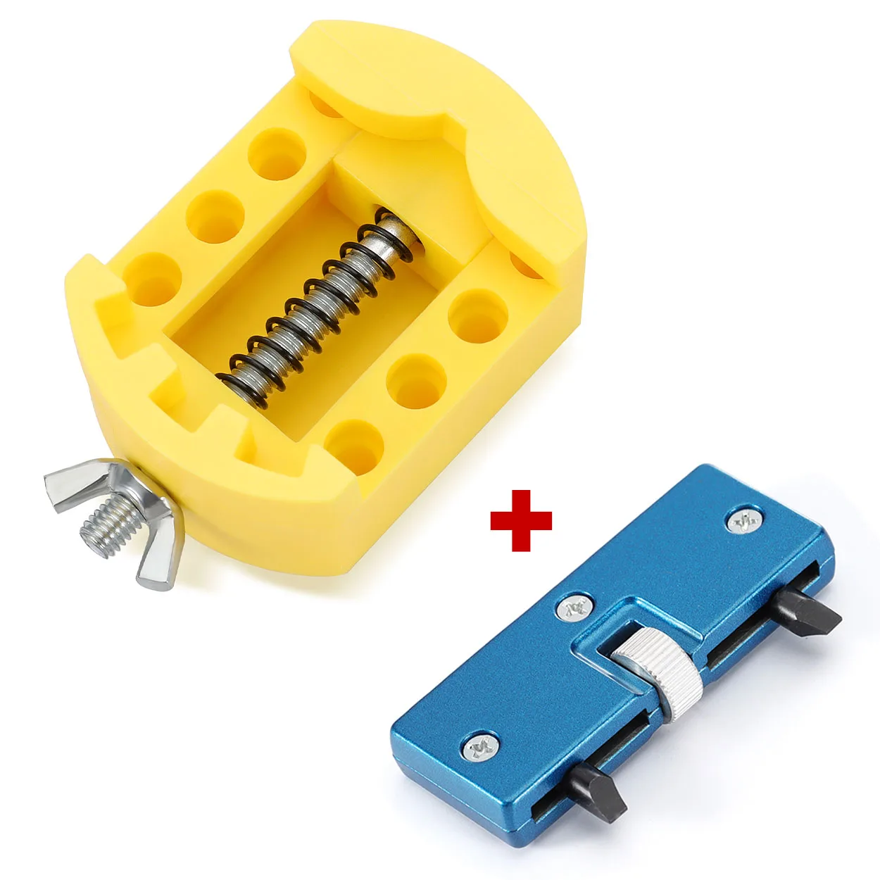 2-in-1 reparatiegereedschapset Gereedschap voor het verwijderen van de achterkant van het horloge Verstelbare opener voor de achterkant van de behuizing van de behuizing Horlogekastopener