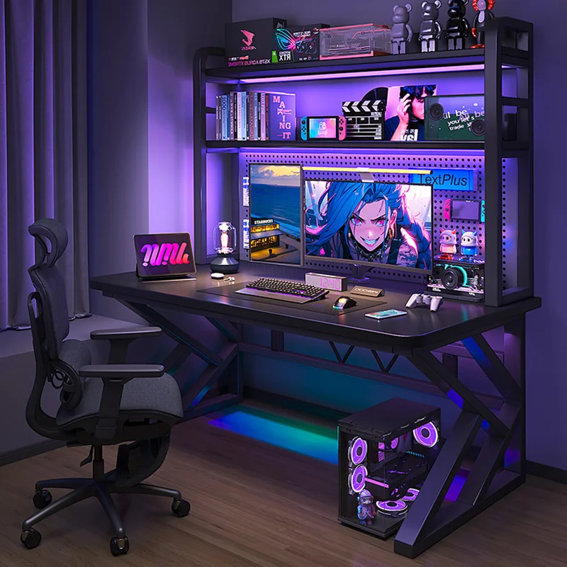 

Display Crafts Office Desk Storage Shelves Multifunctional Bedroom Home Office Desk Computer Gaming Scrivania Trendy Furniture