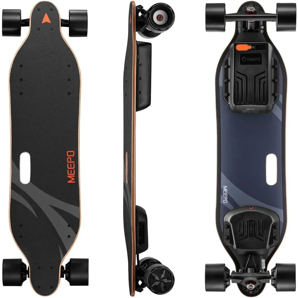 

Skateboard with Remote, Top Speed Up to 29 Mph, 4 Speed Smooth Braking, Easy Carry Handle Design, Suitable for Adults & Teens