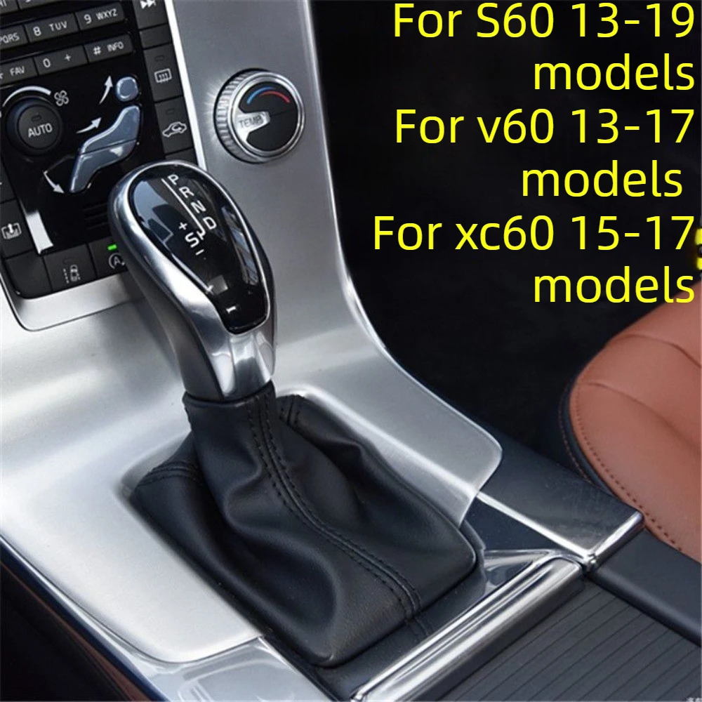 

Leather Gear Shift Dust Cover for Volvo XC60 V60 S60 gear lever dust cover 2013-2019 Automatic Transmission Gear Shift Knob Boot