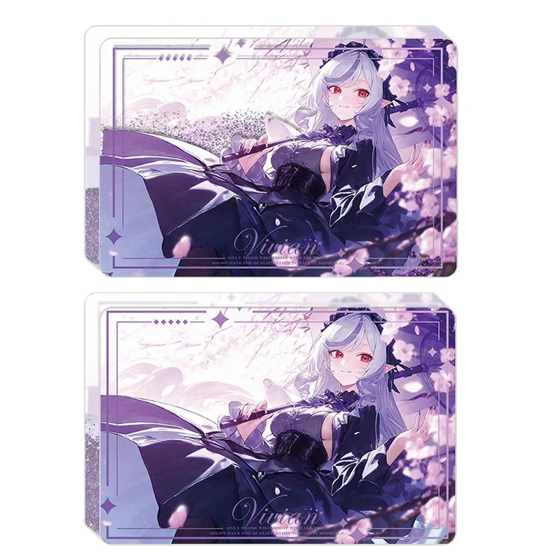 Zenless zona zero areia movediça mahjong anime decoração sinal de pé vivian banshee placa indicativa cartão tijolo ambido presente