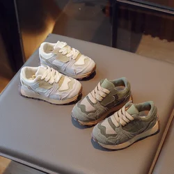 2024 Lente Baby Sneakers Mode Kleur Bijpassende Jongens Sportschoenen Meisje Ademende Vrijetijdsschoenen Dikke Zool Peuter Schoenen