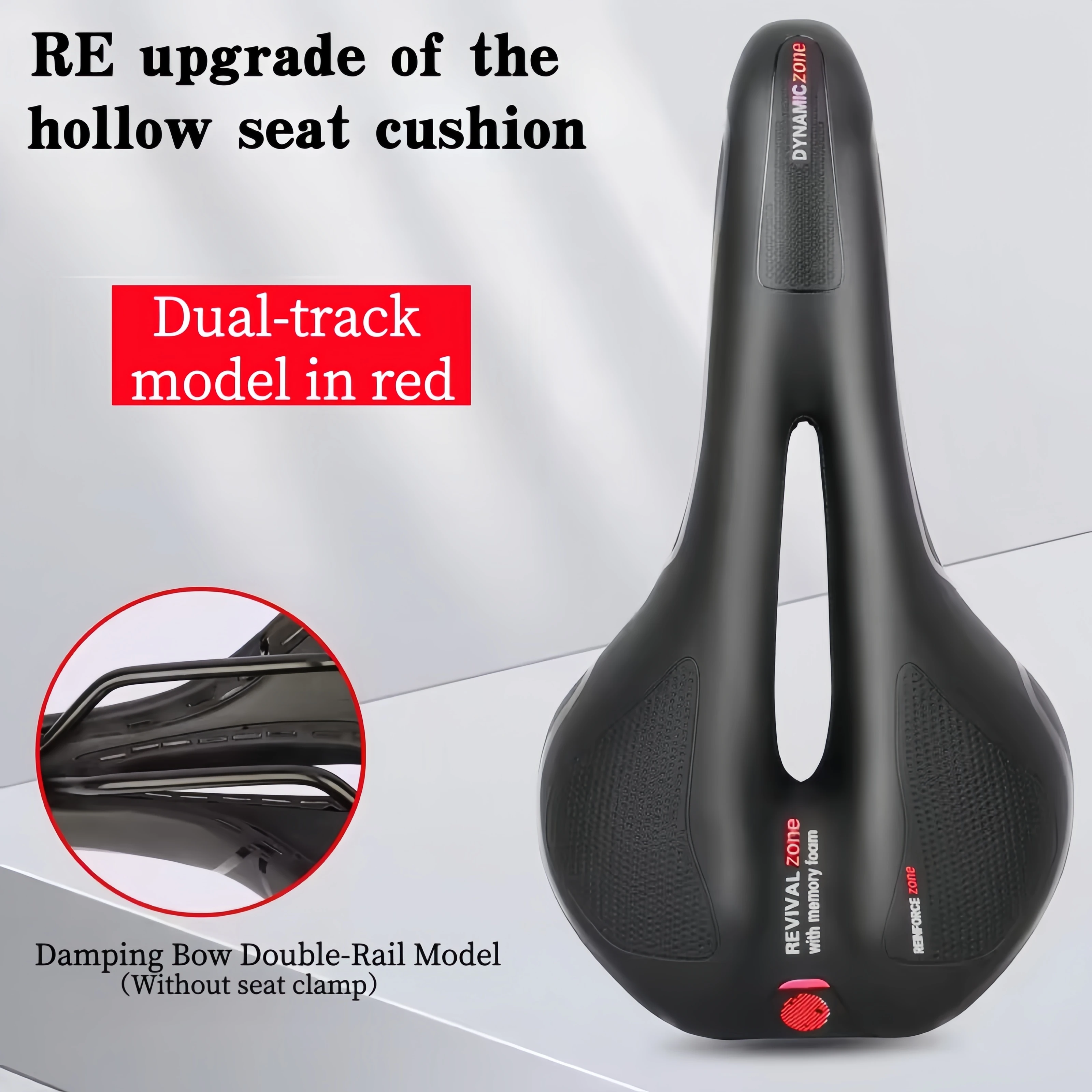 

Straight seat, bicycle seat, mountain bike saddle, seat cushion, comfortable hollowed-out seat, bicycle riding accessories