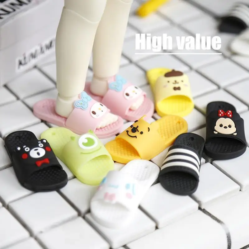 28cm Fat Doll's Shoes Cute Doll Sandals 1/6 Bjd Doll Accessories Toys 5.5cm*2cm Shoes Girl Play House Dress Up Toys