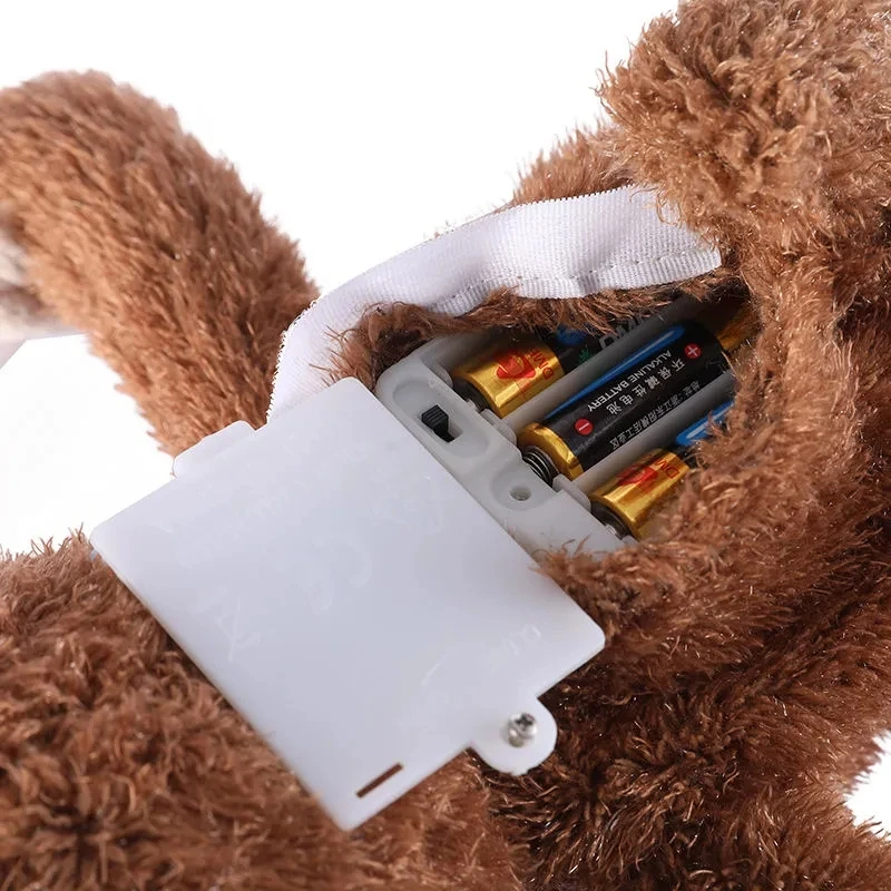 Juguetes eléctricos de peluche para niños, muñeco de Orangután mono, no toque mi comida, regalos creativos de cumpleaños