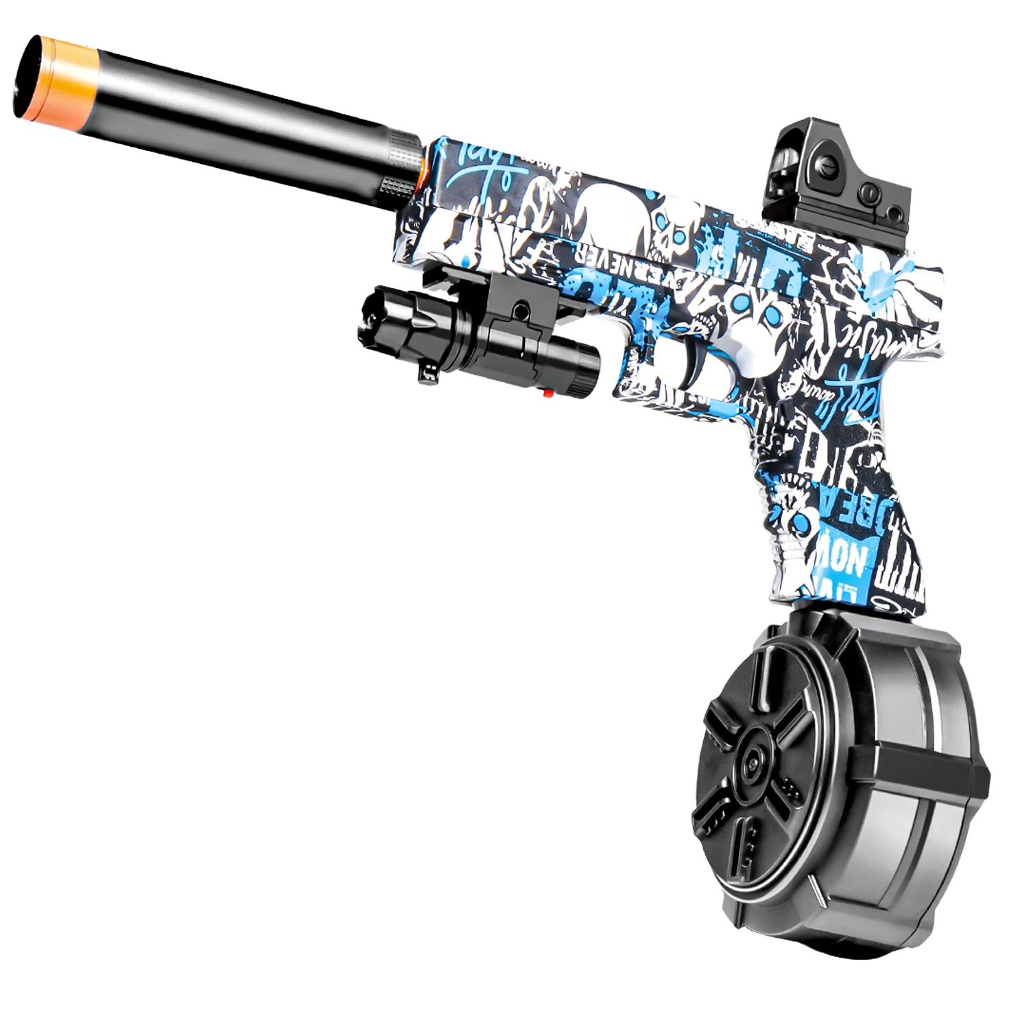 ปืนเจลไฟฟ้า! ปืนของเล่น, ปืนของเล่นแบบอัตโนมัติและแบบยิงลูกบอลอัตโนมัติเต็มรูปแบบ เหมาะสำหรับเกมยิงปืนกลางแจ้ง (ไม่มีกระสุน)