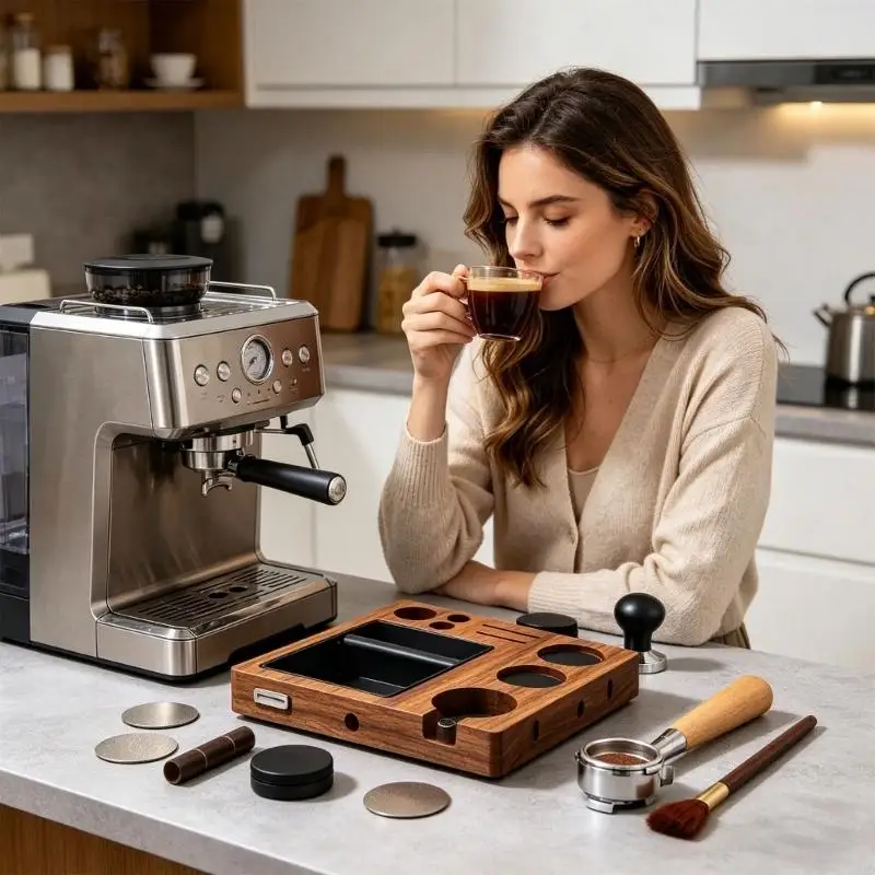 

Elegant Wooden Coffee Accessories Box Constructed From Durable Substance For contemporary Area 37JD
