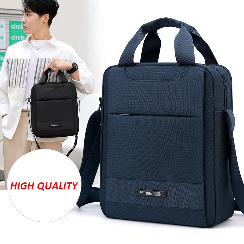 Multifunction Ipad Handbag Crossbody Bag Men Pack Short Trip Messengers Bag Waterproof Large Capacity Purse Shoulder Bag X136C