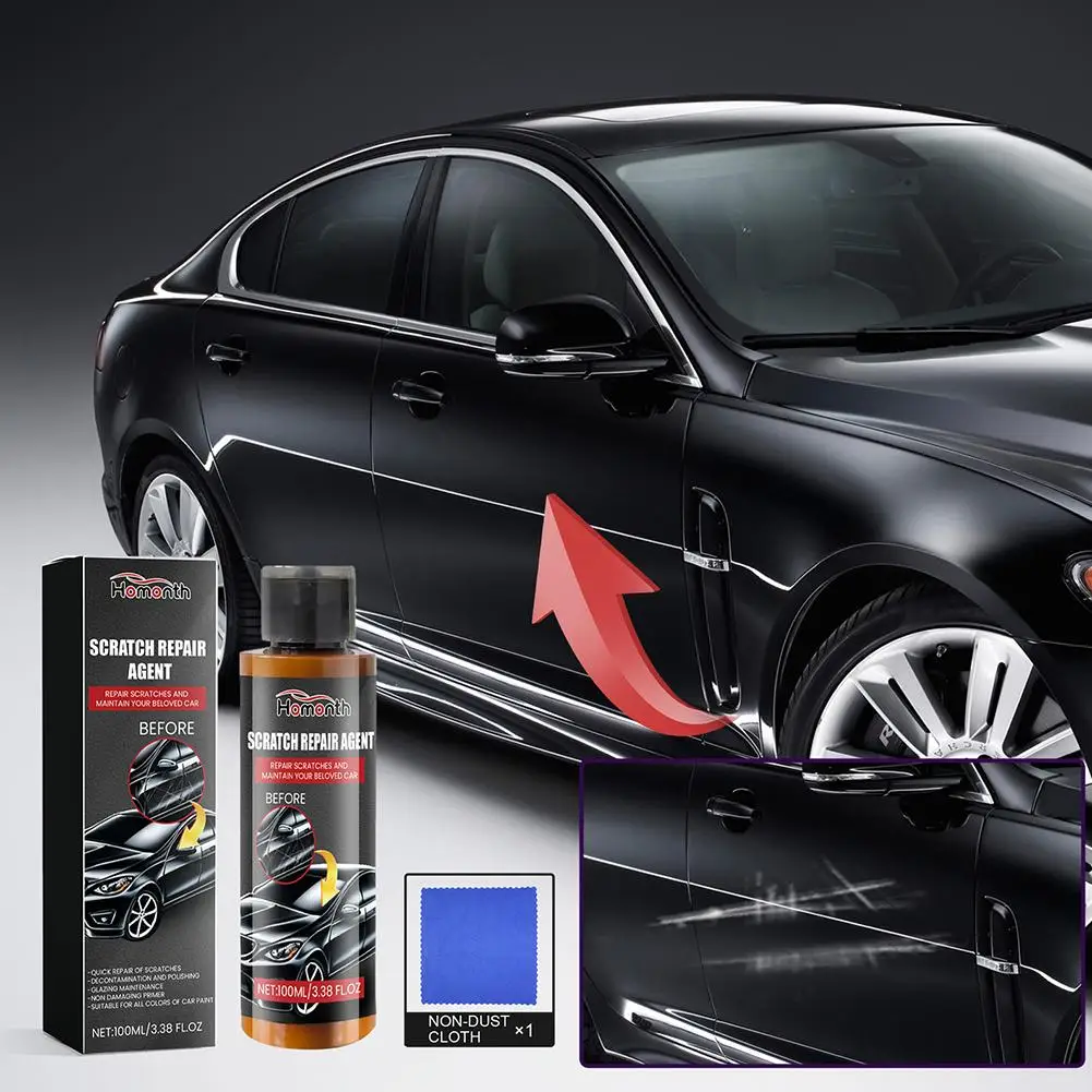 

Car Scratches Repair Polishing Wax with Wipe Cloth Glossy Shine Auto Care Tools Paint Wax Anti Care Wax Scratch Automobile O2W4