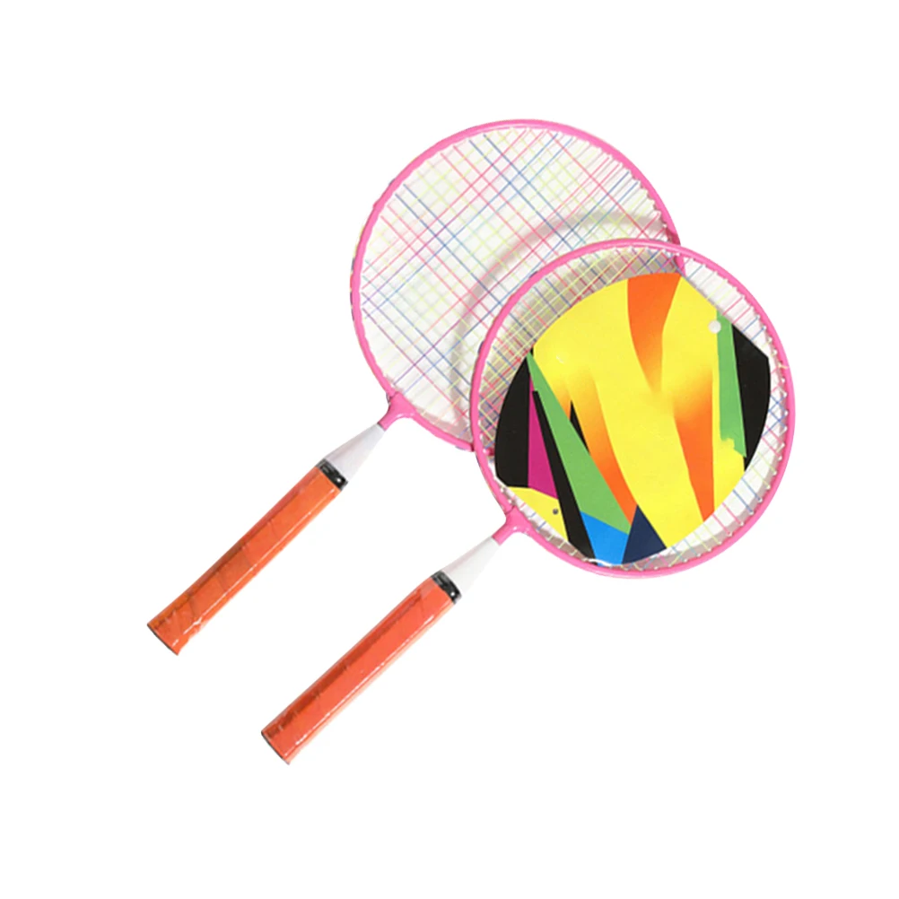 

1 Set of Badminton Racket Beginner Training Outdoor Sports Leisure Toys Badminton Set for Outdoor Playing (1 Set of Pink Racket,