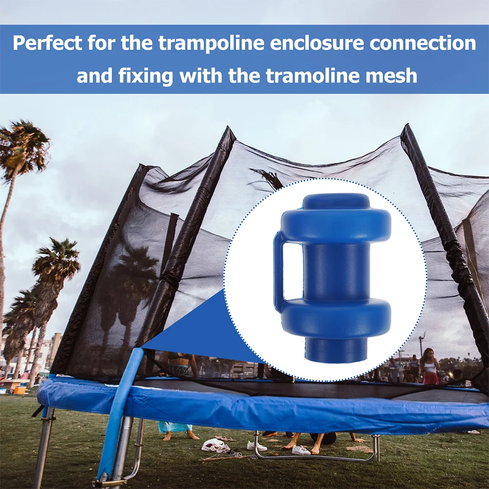 

6 Pcs Trampoline Tube Cap Supply Post Caps Bolted Bolts Small Replacement Rod Cover Plastic Component