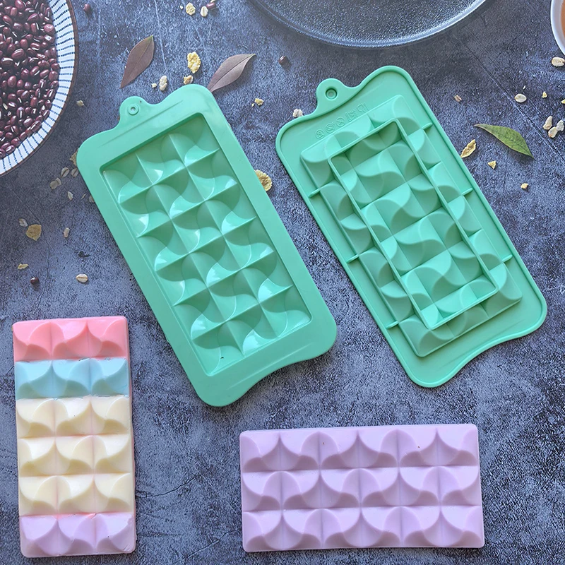 Chocolate Silicone Mold Cake Ice Cream Pudding Cookie Dessert Mold Ice Cube Mould Soap Baking Utensils DIY Kitchen Baking Mold