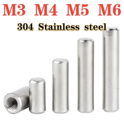 M3 M4 M5 M6 304 Stainless Steel GB120 Internal Thread Cylindrical Pin, Internal Tooth With Hole Cylindrical Positioning Pin
