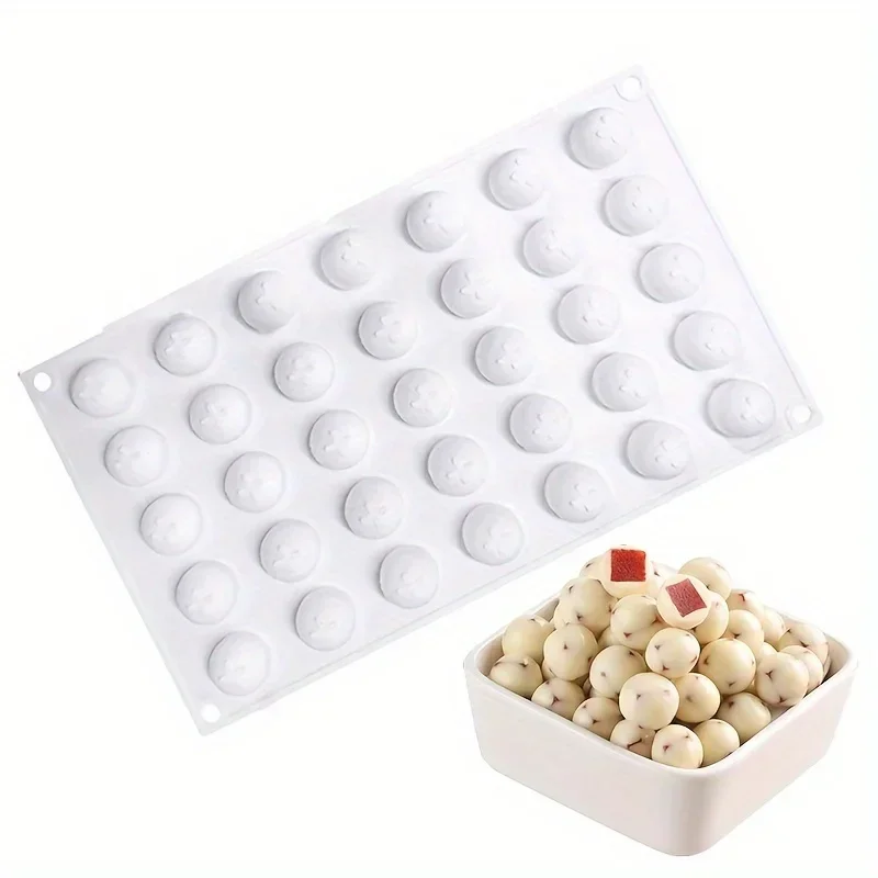 Silicone Custard Filling Mold with Lid Glutinous Rice Balls Yogurt Hawthorn Balls Milk Dates Wave Balls Ice Beads