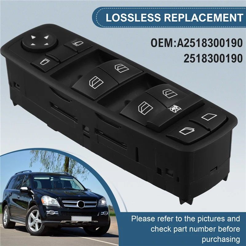 

BB-A2518300190 Car Power Window Control Switch For Mercedes-Benz GL320 GL450 GL550 R320 R500 2006-2012 2518300190