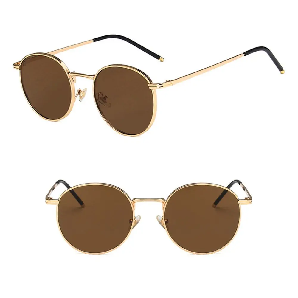 Gafas de sol UV400 montura metálica redondas unisex - imagen 2