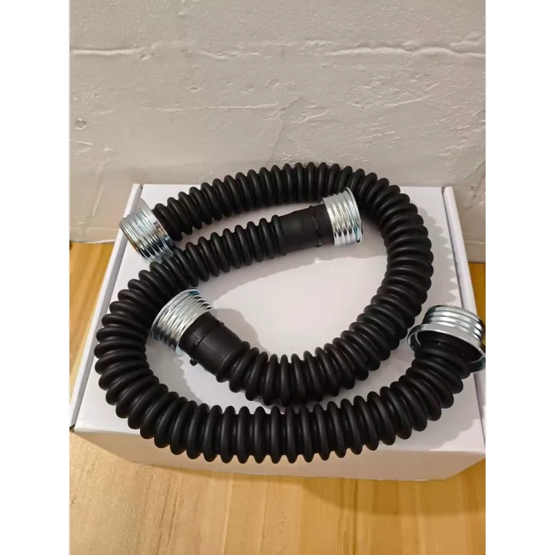 0.5M 1M Air Duct,metal Pu Connector, Gas Mask Accessories, Mask Rubber Tube, Connector: International Standard 4.0cm