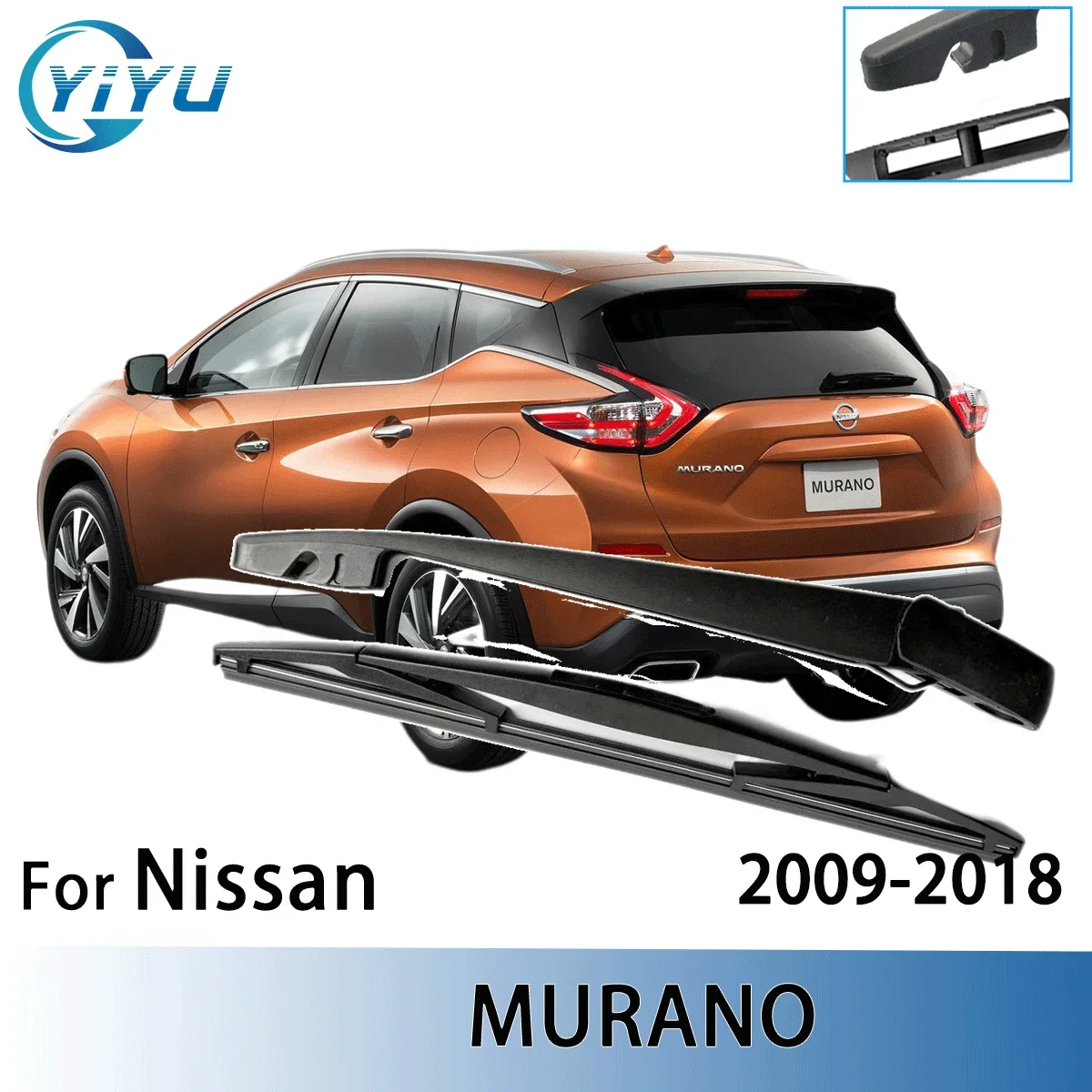 

1/2PCS Rear Windscreen Wiper Blade Wiper Arm Kit For Nissan MURANO 2009-2018 Windscreen Windshield Wipers Brushes