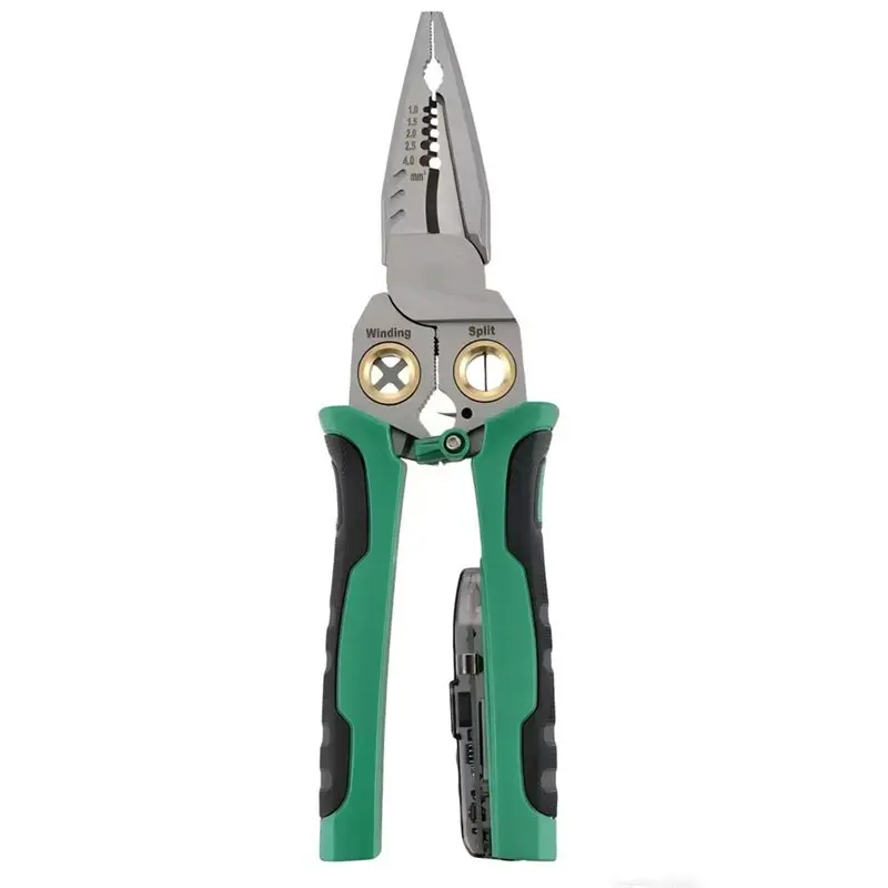 

Клещи для зачистки проводов A74E с тестером напряжения, универсальный перезаряжаемый инструмент для зачистки проводов с функцией измерения электрических параметров