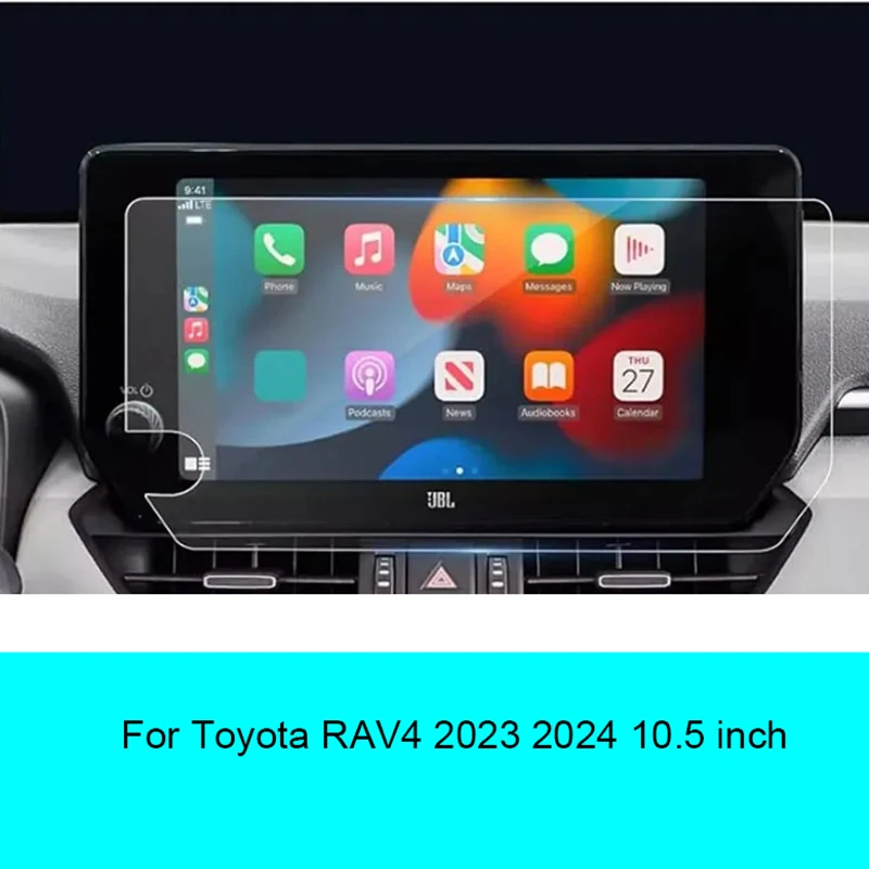 

Car Tempered Glass For Toyota RAV4 2023 2024 10.5Inch Touch Screen Film Sticker Protective Screen GPS Navigation Car Accessories