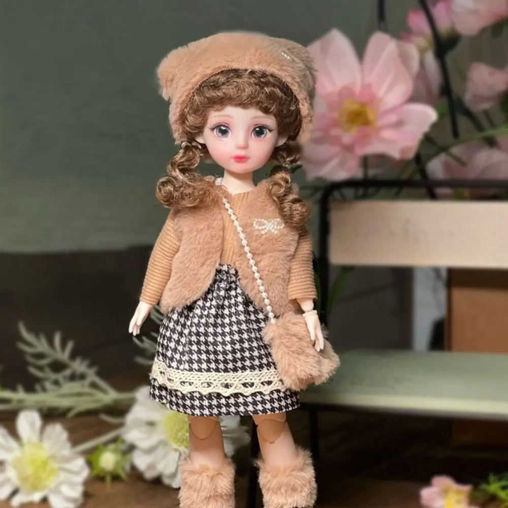 1 Set 1/6 SD 30 cm Bjd-Puppe mit Kleidung, langes Haar, attraktive Augen, Prinzessin, Anzieh-BJD-Puppen mit Perücke, Make-up, Kugelgelenk