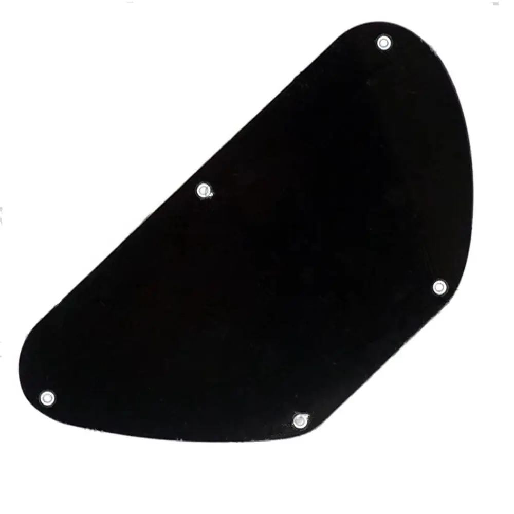 Cubierta de cavidad de guitarra de bajo de plástico negro, placa trasera de cableado, piezas de accesorios de golpeador de guitarra