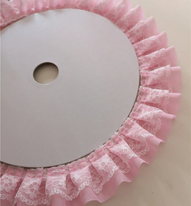10 Meter/Lot Faltenbündchen-Spitze DIY Spitzenzubehör für Kleidung und Röcke RS24565 – Detail 11