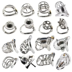 New Metal Small Penis Lock Cock Cage Male Stainless Steel Chastity Cage Big Chastity Belt BDSM Sex Toys For Men Husband Loyalty