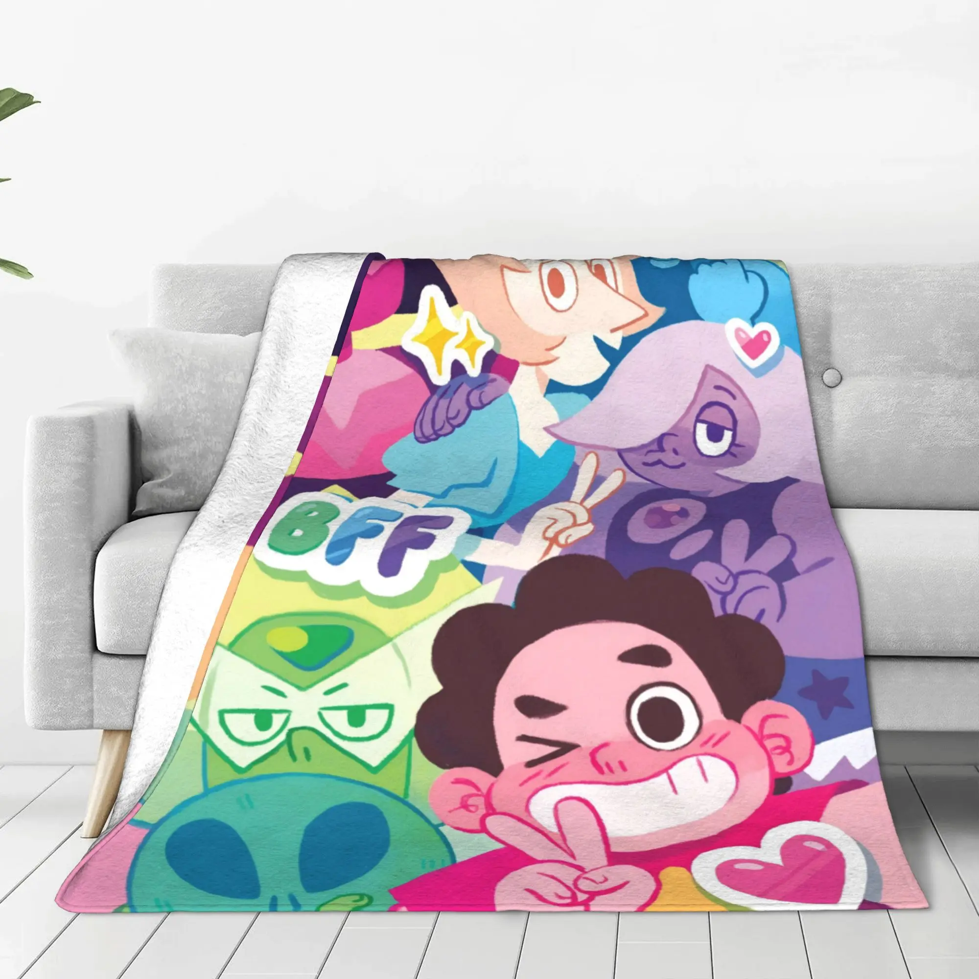Steven Universe Steven Universe Blanket Spring Autumn Cute Thin Throw Blankets For Car Plush Thin Quilt