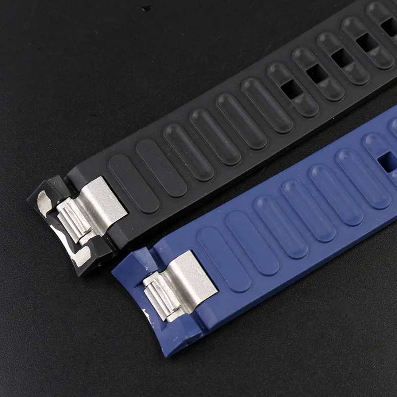 22mm high-quality fluororubber watch band for IWC ocean timepiece watch 356802 376705 376710 series wristband men's rubber strap