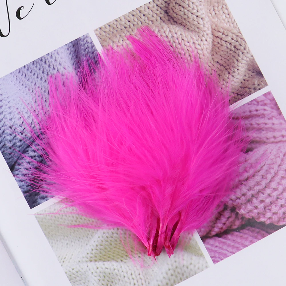 50/100PCS Colorful Marabou Feathers Turkey Feathers 7-12Cm DIY Jewelry Costume Sewing Craft Accessories Plumas Decoration