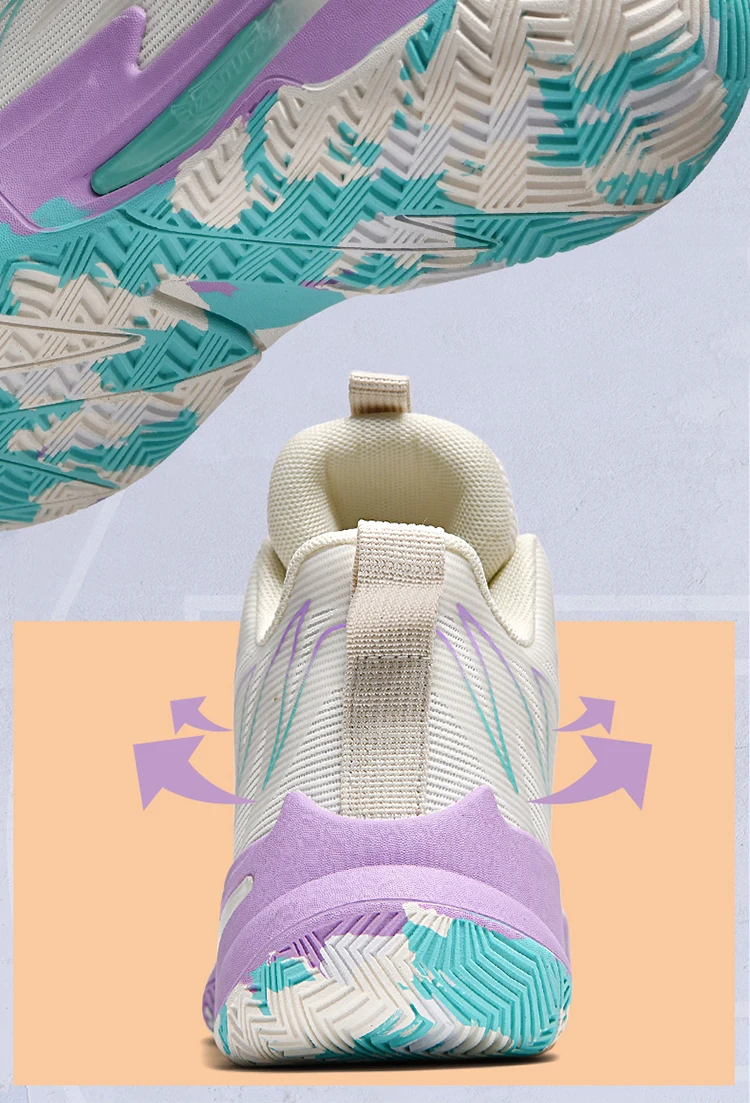 

2025 Men's Basketball Shoes Breathable Shock Absorption Anti-slip Wear-resistant Sports Shoes Fitness Training Sports Tennis Sho