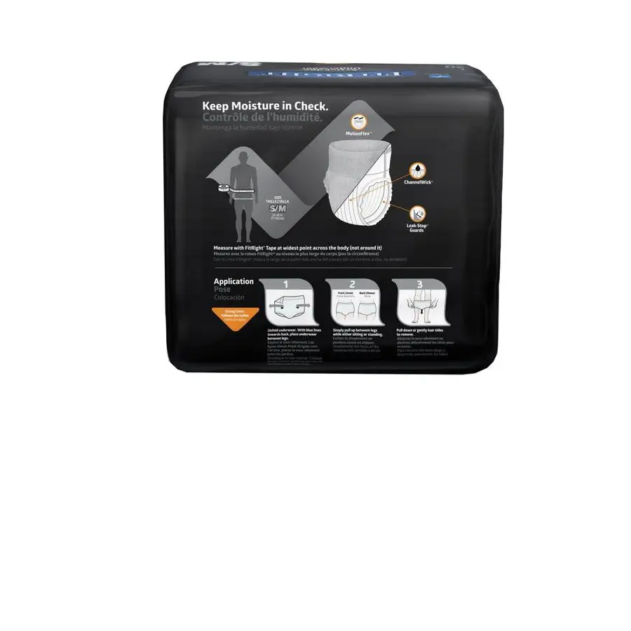 Ultra ActivEdge Protective Incontinence Underwear for Active Men, Heavy Absorbency, Comfortable Fit, Small to Medium 2840 Inches