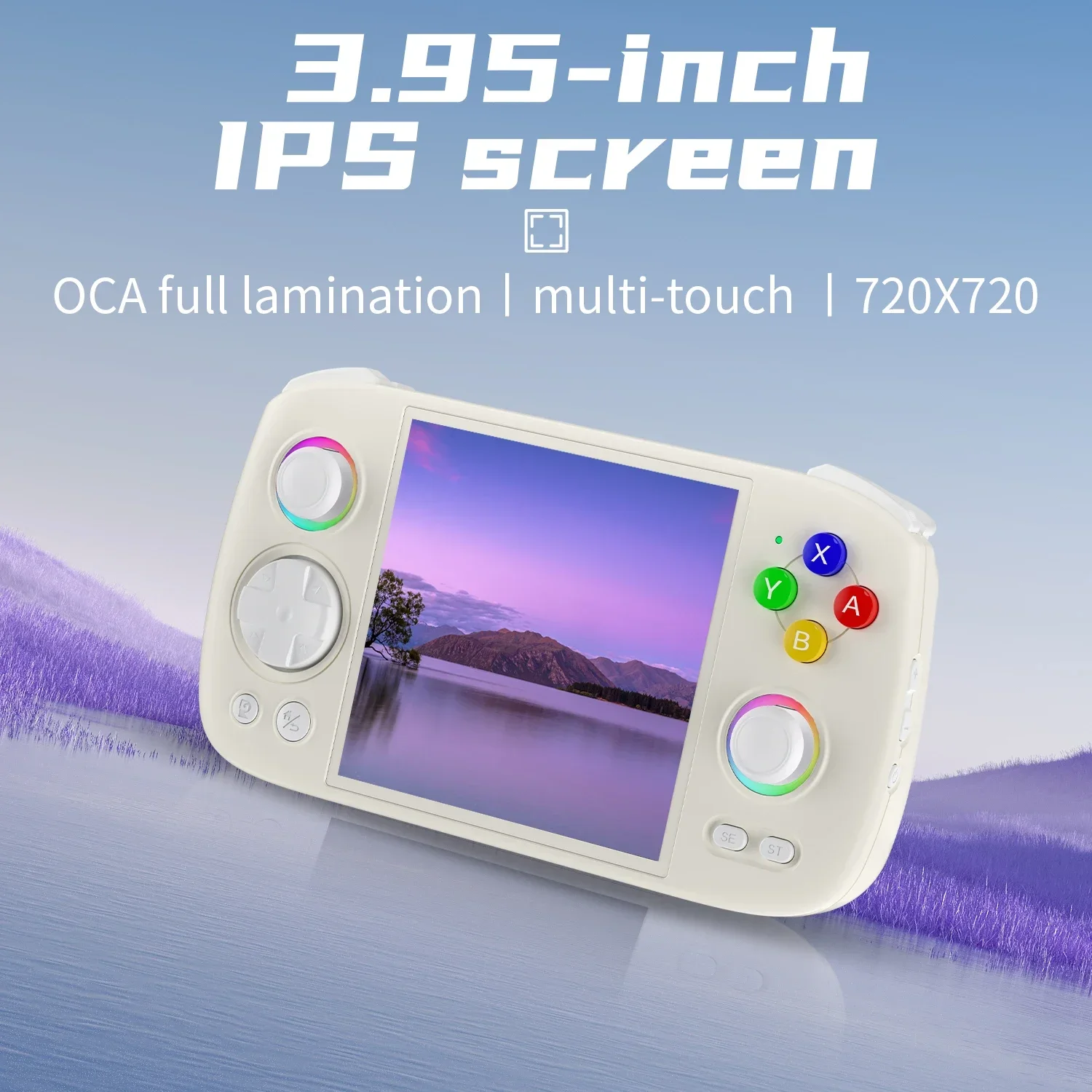 Imagem -02 - Anbernic rg Cube Retro Console de Jogos Portátil 64bit Android 13 Unisoc T820 3.95 Polegada Tela Ips 512g Ps2 Psp Consoles de Videogame