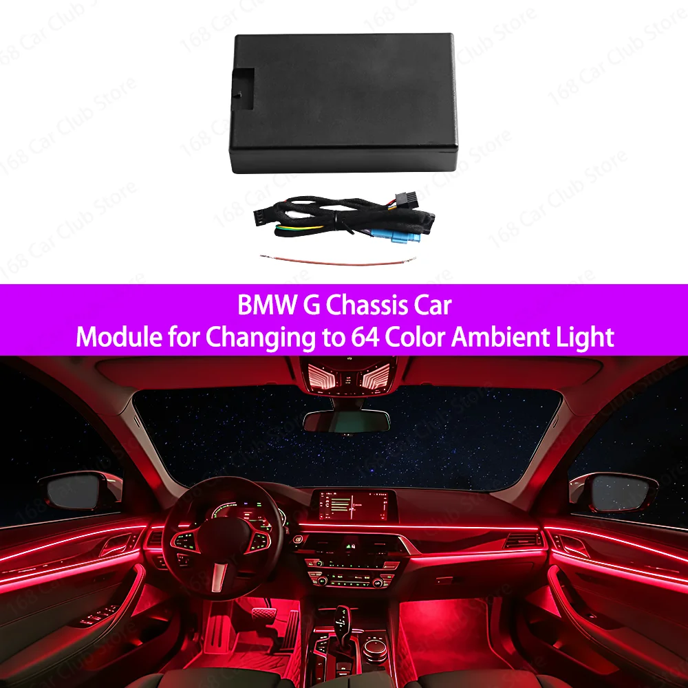11 Color Upgrade To 64 Color RGB Module For BMW 3/5/6//7 Series X3 X4 X5 X6 X7 6GT Upgrade Accessories Again Breathing Module