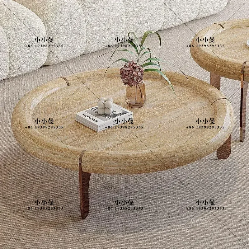 Cream wind tray living room wabi wind personalized creative designer small apartment coffee table