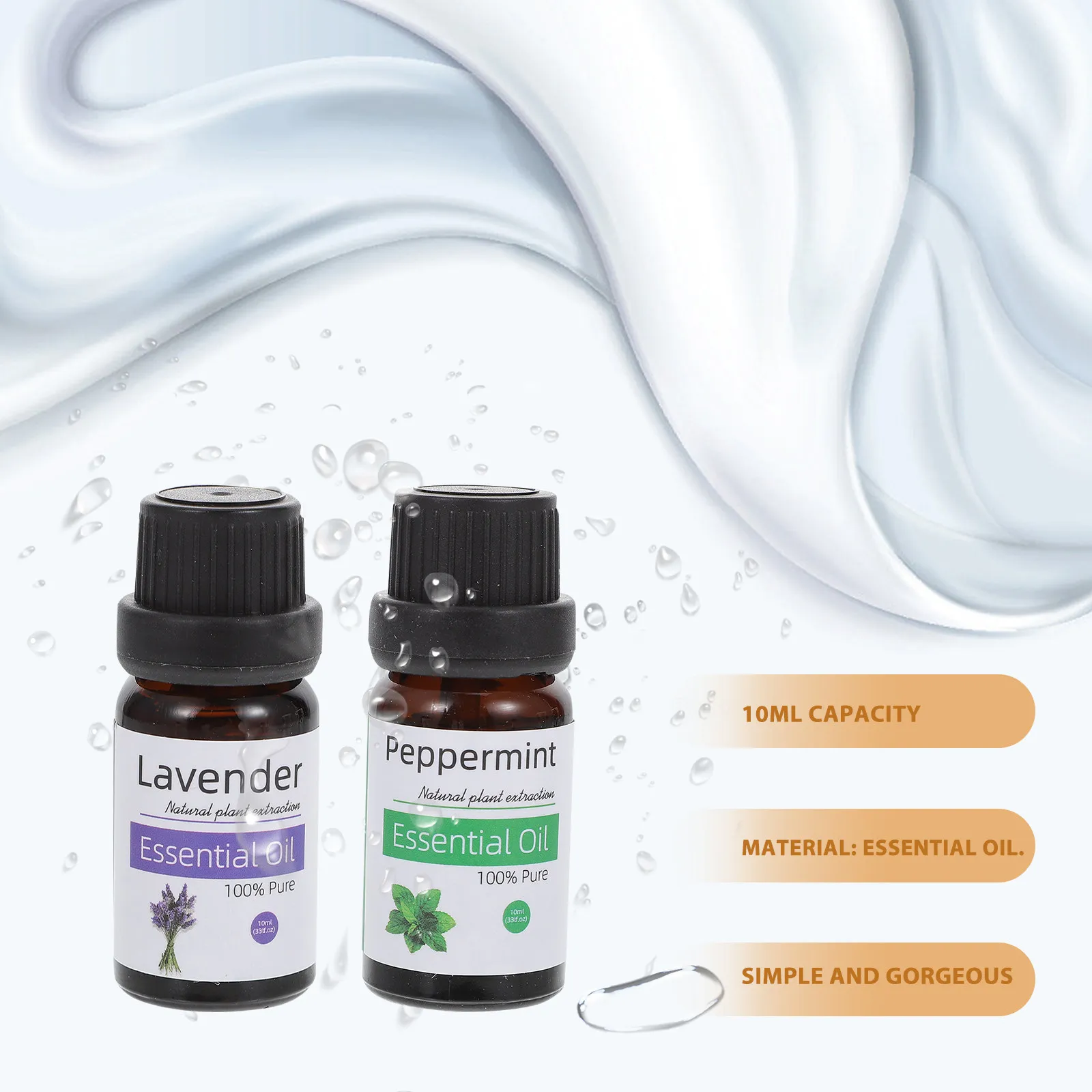 6 Pack Natural Organic Essential Oil Bottles Travel Size Perfume Aromatherapy Oils Women Essential Oil Glass Perfume Kit view 2
