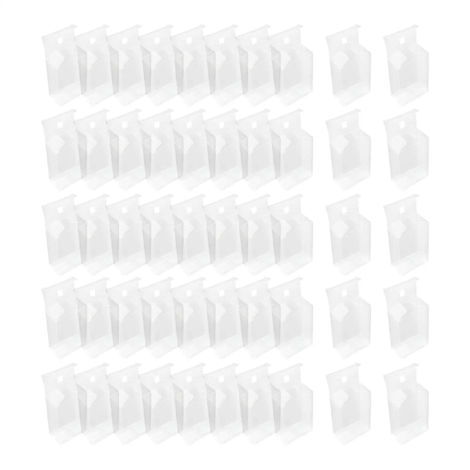 50Pcs 1/64 Model Car Display Case, Multifunction, Accessories, Protective Case, Dustproof, Clear Storage Box for Collectibles
