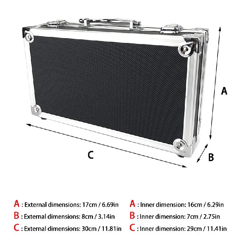 Портативный алюминиевый ящик для инструментов, оборудование для обеспечения безопасности, ящик для инструментов, ящик для инструментов, чехол для