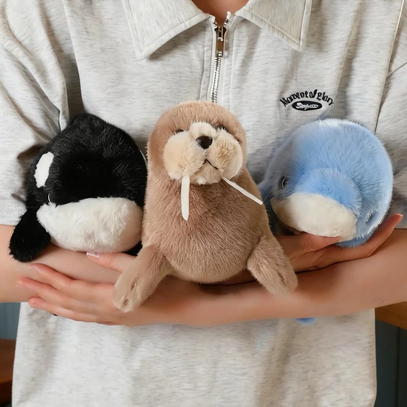 Novelty Deep Sea Creature Plush Toy, 7 Design Fluffy Marine Animal Stuffed Doll, Soft Touch Small Ocean Plush Gift .