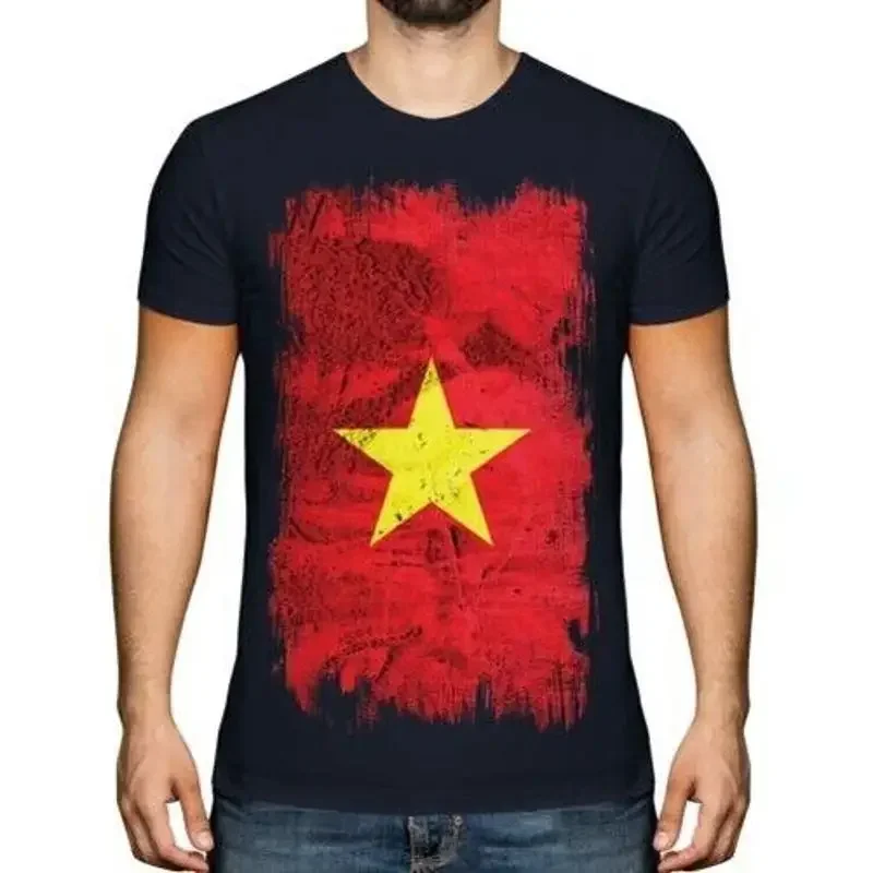 Vietnam Grunge Flagge Herren T-Shirt VI ? T Nam Hemd Vietnamesisch Obterteil