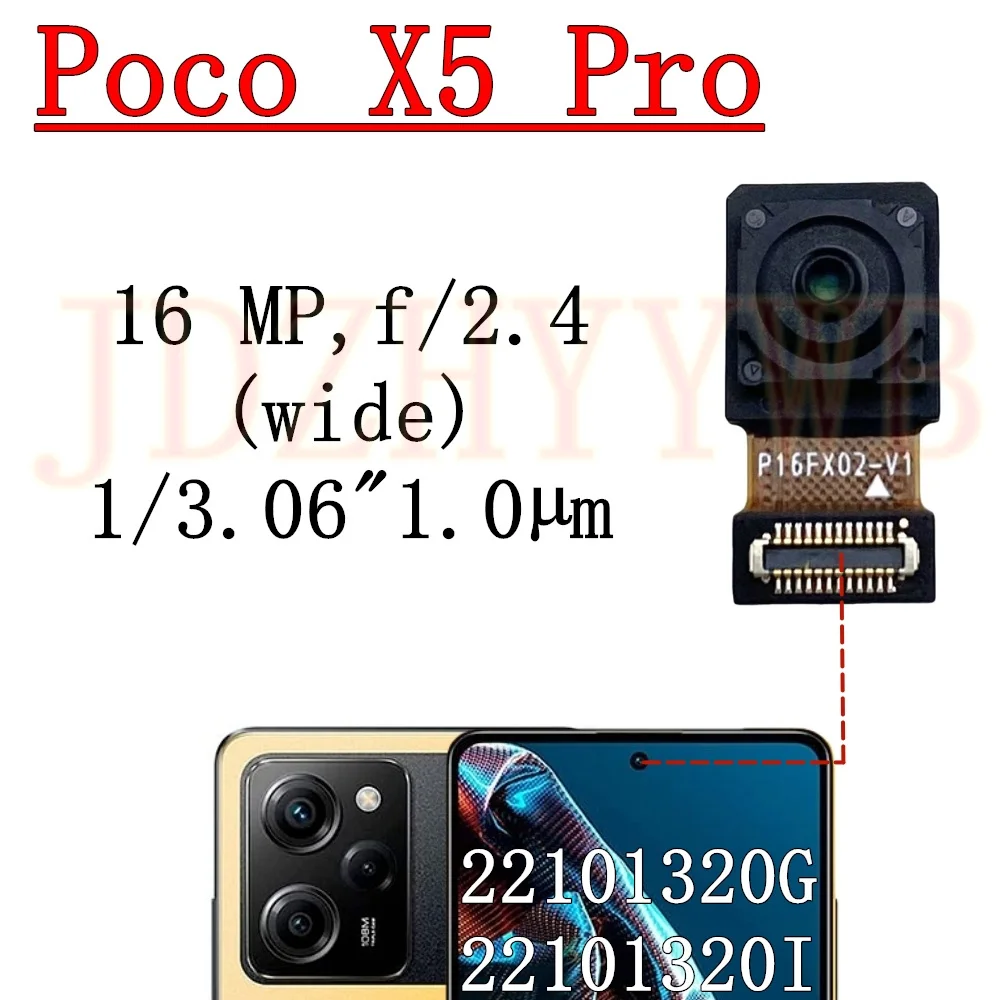 Melhor qualidade frente enfrentando câmera selfie para xiaomi poco x5 pro x5pro ultrawide principal traseira ampla câmera telefone cabo flexível