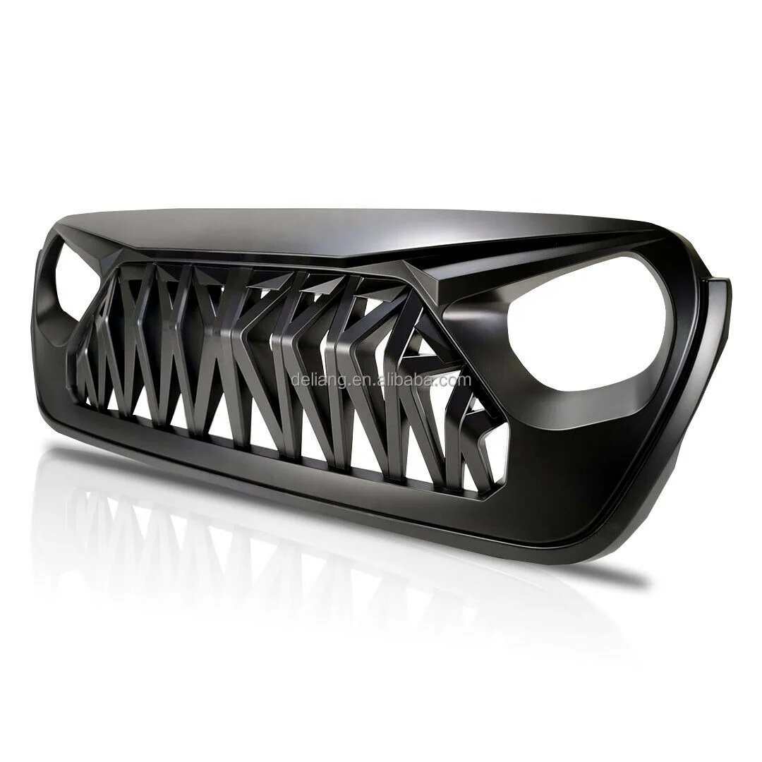 

Передняя решетка радиатора акулы для Jeep Wrangler JL Gladiator JT 2018-2020 гг., матовый черный