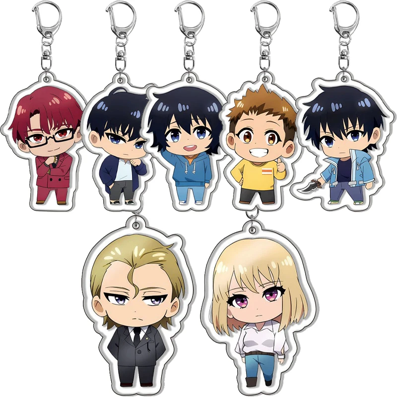 

Акриловый брелок для ключей с рисунком аниме Solo Leveling Q версии Kawaii, милая сумка для девочек и мальчиков, очаровательный креативный рюкзак, брелок, украшения, подарок