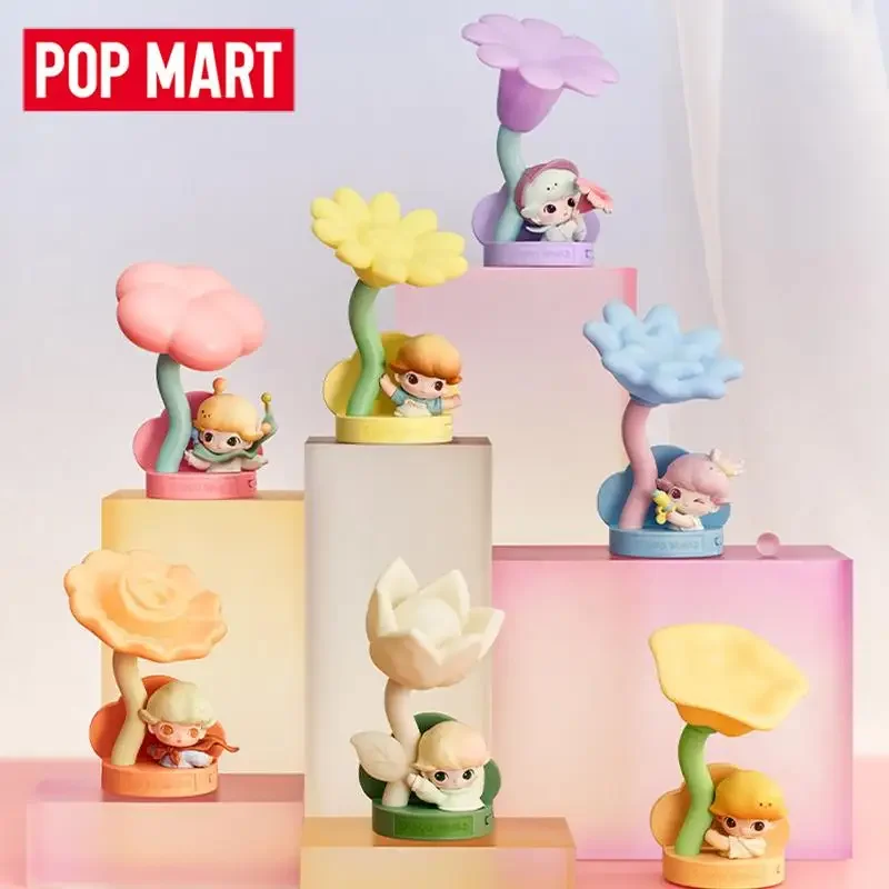 

POP MART Dimoo Moments In Bloom Series Motion-Sensing Night Light Blind Box Toys Mystery Box Doll Desktop Ornaments Collection