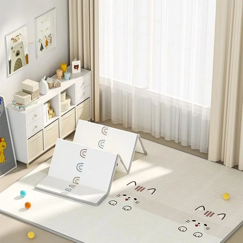 

Складной детский коврик для ползания ​ Игральный коврик ​ ​ Нетоксичный очень толстый коврик для ползания для младенцев, малышей, двусторонний экологически чистый пенопласт