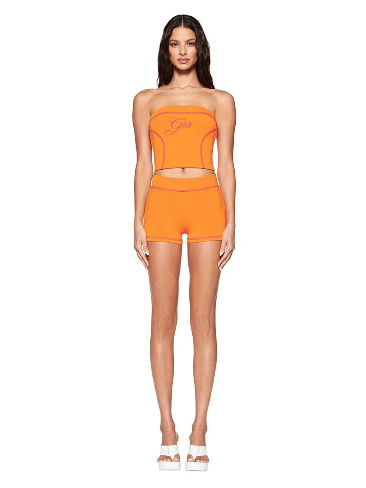 Summer Gothic Cooler Casual Letter Printed Peplum Bottoms Punk Retro Street Fashion Ladies Sexy Shorts Y2k Clothing