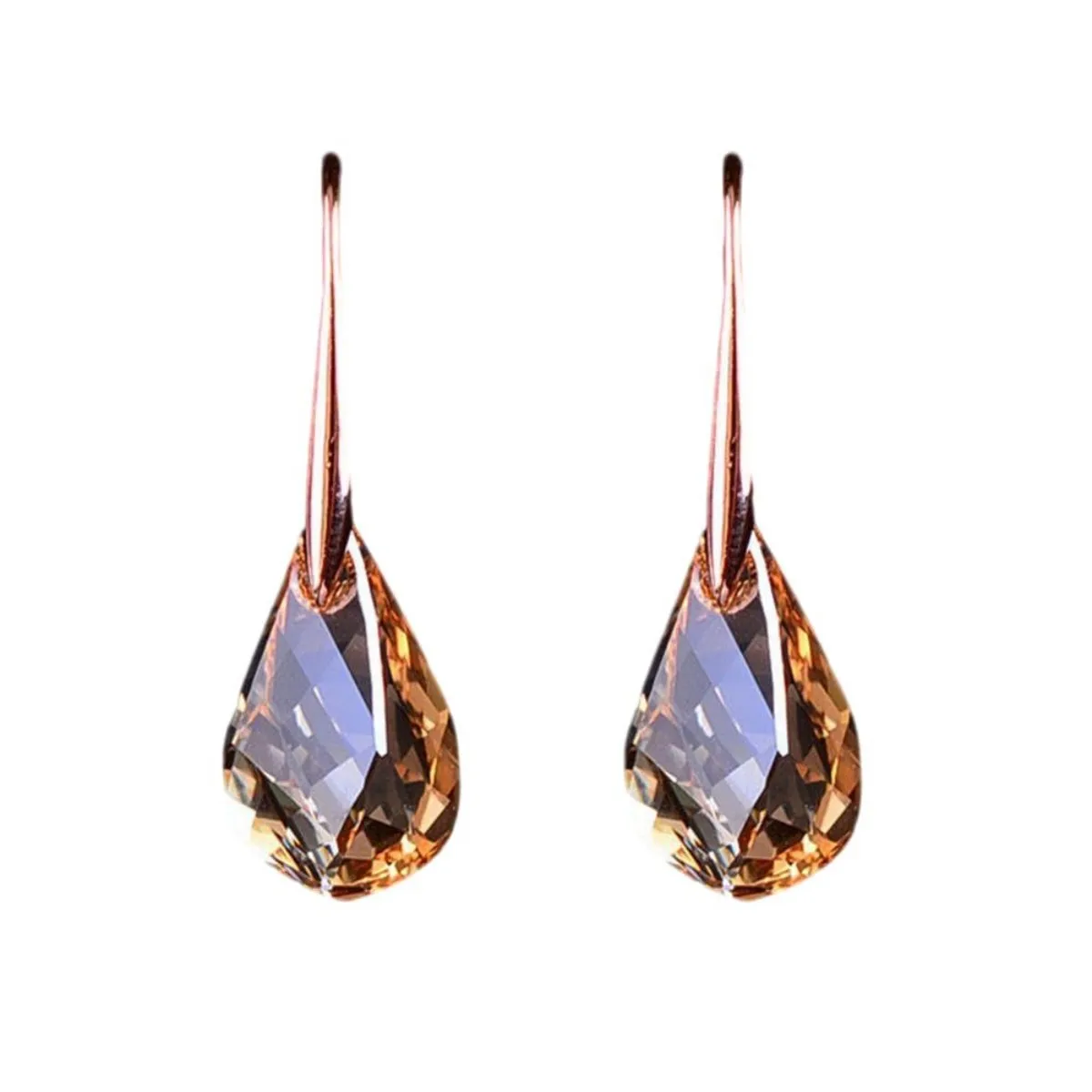 Sparkly Aurora Borealis Faceted Crystal Cube Bar Threader Dangle Earrings For Women Shiny Glitter Ball Bead Drop Fashion Statement Ear Jewelry Prom Disco Banquet Party Birthday Holiday Gifts For Ladies Girls