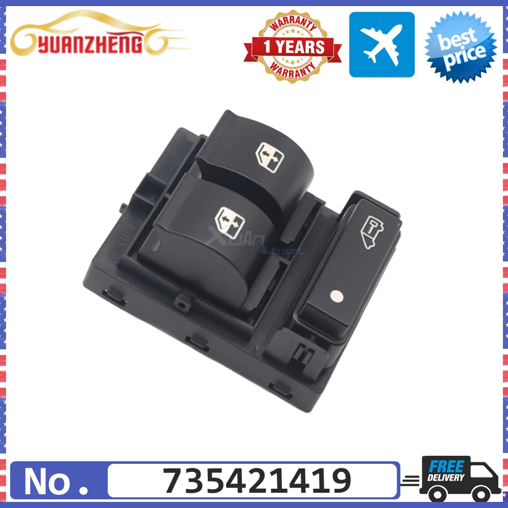 CAR Electric Power Window Control Switch Master Lifter Button 735421419 For FIAT Ducato Citroen Jumper Peugeot Boxer II 2006-16