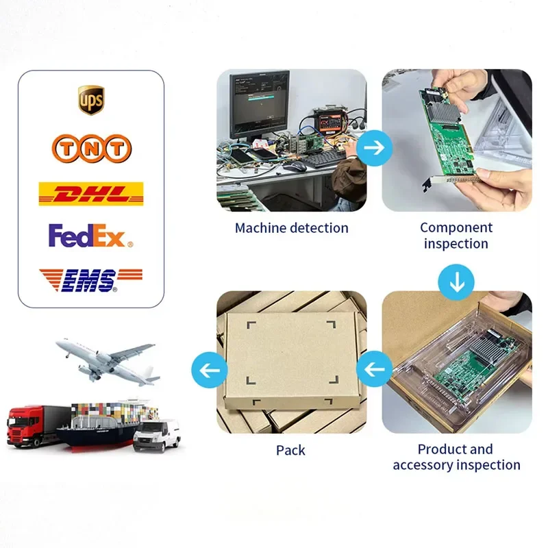 بطاقة واجهة الشبكة PCle 14W 25GbE محول الخادم ثنائي المنفذ xSmartNIC-500-BIW بطاقة واجهة الشبكة